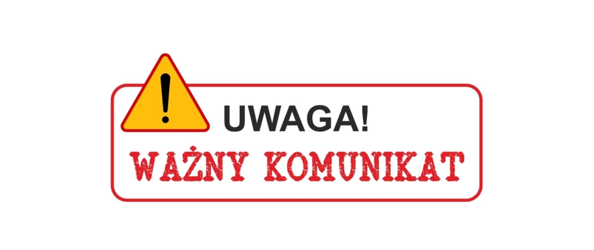 ważny komunikat