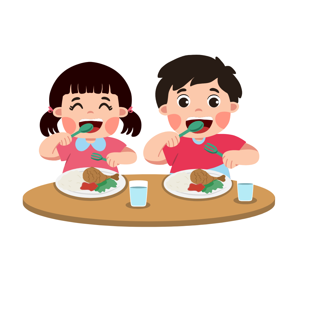 Red And White Illustrative Eating Contest Instagram Post