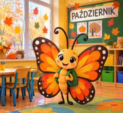 Jesienny motyl w przedszkolu
